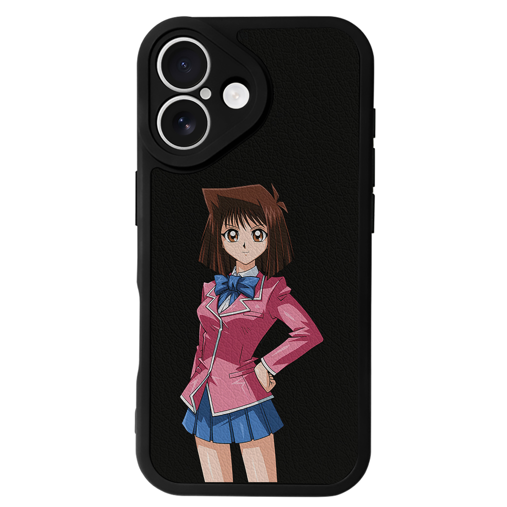 （画像用） 遊☆戯☆王 Yu-Gi-Oh! 【iPhone 16シリーズ対応】シリコンスマホケース（レザー調） 材質：シリコン